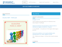 Tablet Screenshot of abdf.org.br